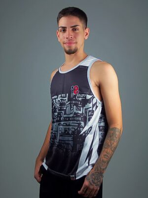 3297 - Camiseta Regata Abstrato Estampado Dry Fit - TOTAL (5)