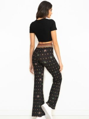 4478 - Blusa Cropped Canelado Preto Sem Estampa (04)