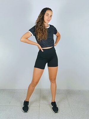 4683_Cropped Ringer Preto Bib Branco 100% Algodão Soltinha - No Sense (4)