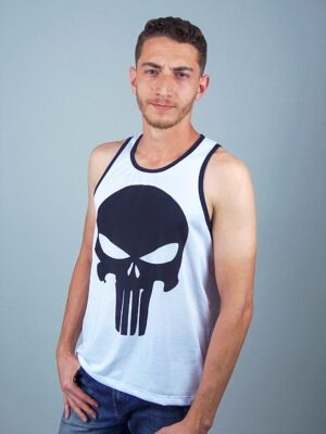A - Camiseta Skul Caveira Regata Ringer Tee (5)