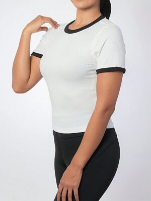 Babylook Canelado Ringer tee Lisa Sem Estampa (3)