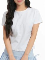 Babylook Lisa T-Shirt Básica Branca Tee
