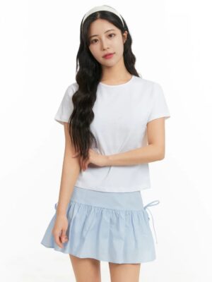 Babylook Lisa T-Shirt Básica Branca Tee (02)