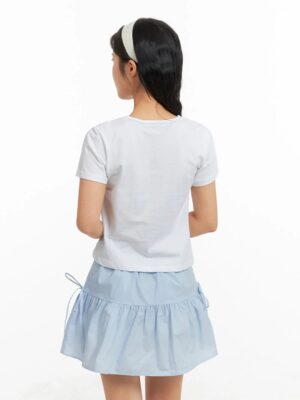 Babylook Lisa T-Shirt Básica Branca Tee (06)