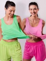 Babylook Regata Feminina Básica Sem Estampa Lisa Cores