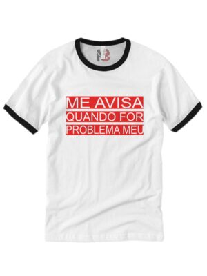Blusa Babylook Problema Não É Meu Ringer Tee - No Sense (1)