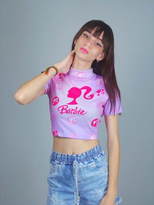 Blusa Canelado Barbie Gola Alta_ (4)