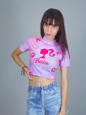 Blusa Canelado Barbie Gola Alta_ (5)