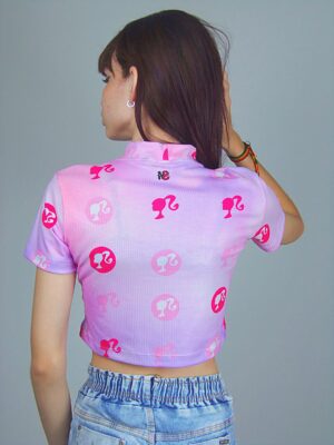 Blusa Canelado Barbie Gola Alta_ (9)