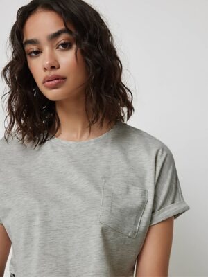 Blusa Cropped 100% Algodão Com Bolso Soltinho (9)