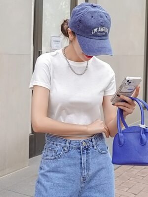 Blusa Cropped 100% Algodão Tank Branco Liso Sem Estampa (8)