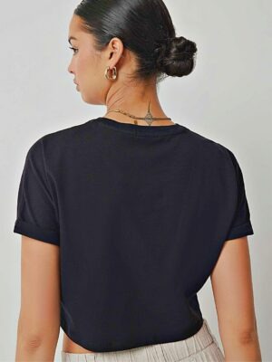 Blusa Cropped 100% Algodão Top Crop Soltinho Com Bolso (8)