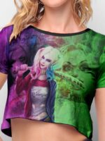 Blusa Cropped Alerquina / Harley Quinn Dry Fit Soltinha - TOTAL - NO SENSE