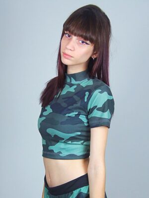 Blusa Cropped Camuflado Gola Alta_ (9)