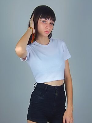 Blusa Cropped Canelado Lisa Sem Estampa (2)