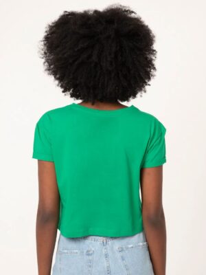 Blusa Cropped Com Bolso Tank Verde Bandeira Soltinha - No Sense (2)