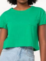 Blusa Cropped Com Bolso Tank Verde Bandeira Soltinha - No Sense