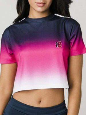 Blusa Cropped Dry Fit Degradê Crop Tee - TOTAL - NO SENSE