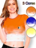 Blusa Cropped Esfumaçado Crop Tee - TOTAL - NO SENSE