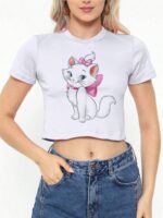 Blusa Cropped Gatinha Marry Tee Soltinha - No Sense