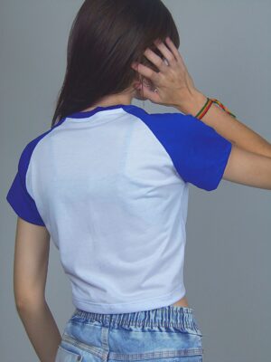 Blusa Cropped Raglan Azul Caneta (8)