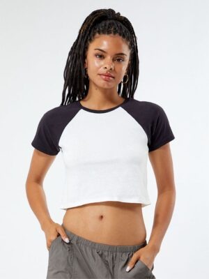 Blusa Cropped Raglan Blusinha Soltinha Lisa Sem Estampa (2)