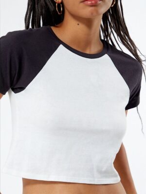 Blusa Cropped Raglan Blusinha Soltinha Lisa Sem Estampa (4)