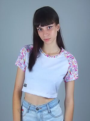 Blusa Cropped Raglan doodle Estampada (8)