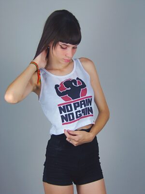 Blusa Cropped Regata No Pain No Gain Soltinho (1)