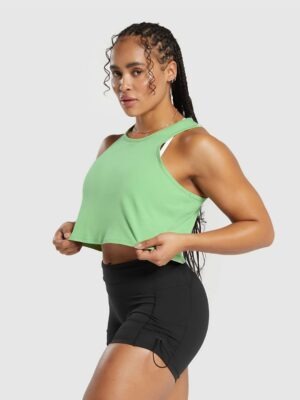 Blusa Cropped Regata Outfit Workout Soltinha Cores (16)