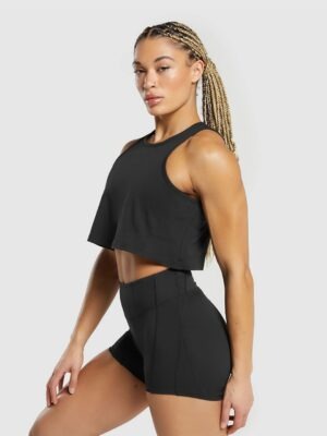 Blusa Cropped Regata Outfit Workout Soltinha Cores (9)