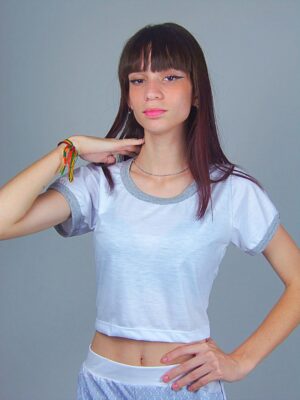 Blusa Cropped Ringer tee Cinza Mescla Soltinha Lisa Sem Estampa_ (4)