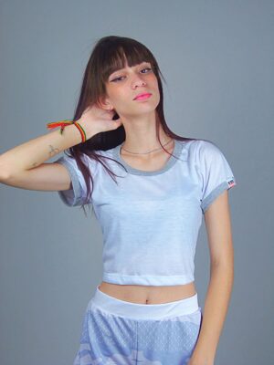 Blusa Cropped Ringer tee Cinza Mescla Soltinha Lisa Sem Estampa_ (5)