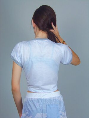 Blusa Cropped Ringer tee Cinza Mescla Soltinha Lisa Sem Estampa_ (7)