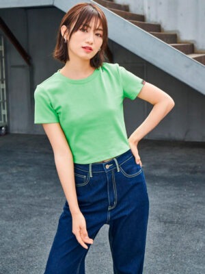 Blusa Cropped Verde Lisa Soltinho Sem Estampa - No Sense (4)