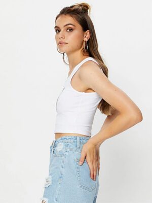 Blusa Pimenta Power Cropped Regata Crop Top Soltinha (6)