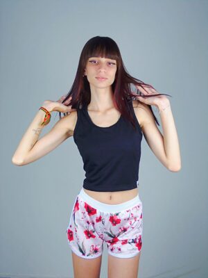 Blusa Preto Cropped Regata Soltinha Crop Top Tank (1)