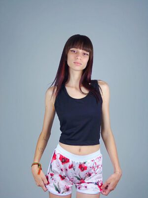 Blusa Preto Cropped Regata Soltinha Crop Top Tank (4)