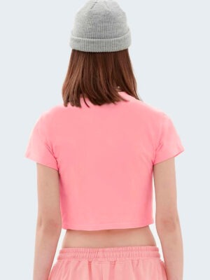 Blusa Rosa Cropped Lisa Sem Estampa Soltinho - No Sense (4)