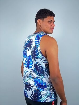 Branco_Regata Masculino Estampada Floral (4)