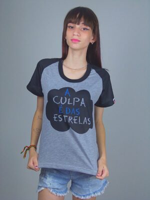 Camiseta A Culpa É Das Estrelas Feminina Babylook Raglan_ (4)