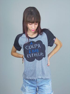 Camiseta A Culpa É Das Estrelas Feminina Babylook Raglan_ (5)