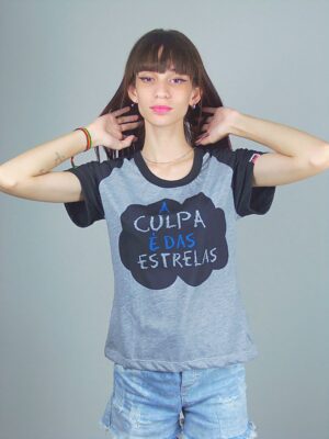 Camiseta A Culpa É Das Estrelas Feminina Babylook Raglan_ (6)