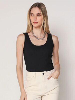 Camiseta Babylook 100% Algodão Regata Básica Sem Estampa (4)