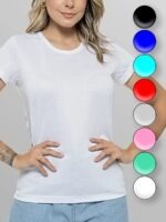 Camiseta Babylook Feminina Lisa T-Shirt Tee Cores