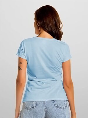 Camiseta Babylook Feminina Lisa T-Shirt Tee Cores (13)