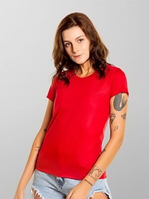Camiseta Babylook Feminina Lisa T-Shirt Tee Cores (14)
