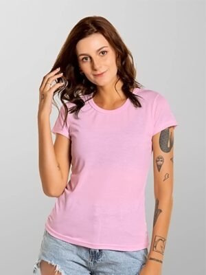 Camiseta Babylook Feminina Lisa T-Shirt Tee Cores (20)