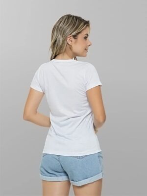 Camiseta Babylook Feminina Lisa T-Shirt Tee Cores (7)