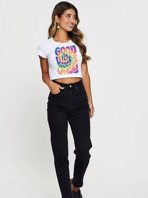 Camiseta Cropped Blusa Tie Dye Good Vibes Soltinha - No Sense (4)